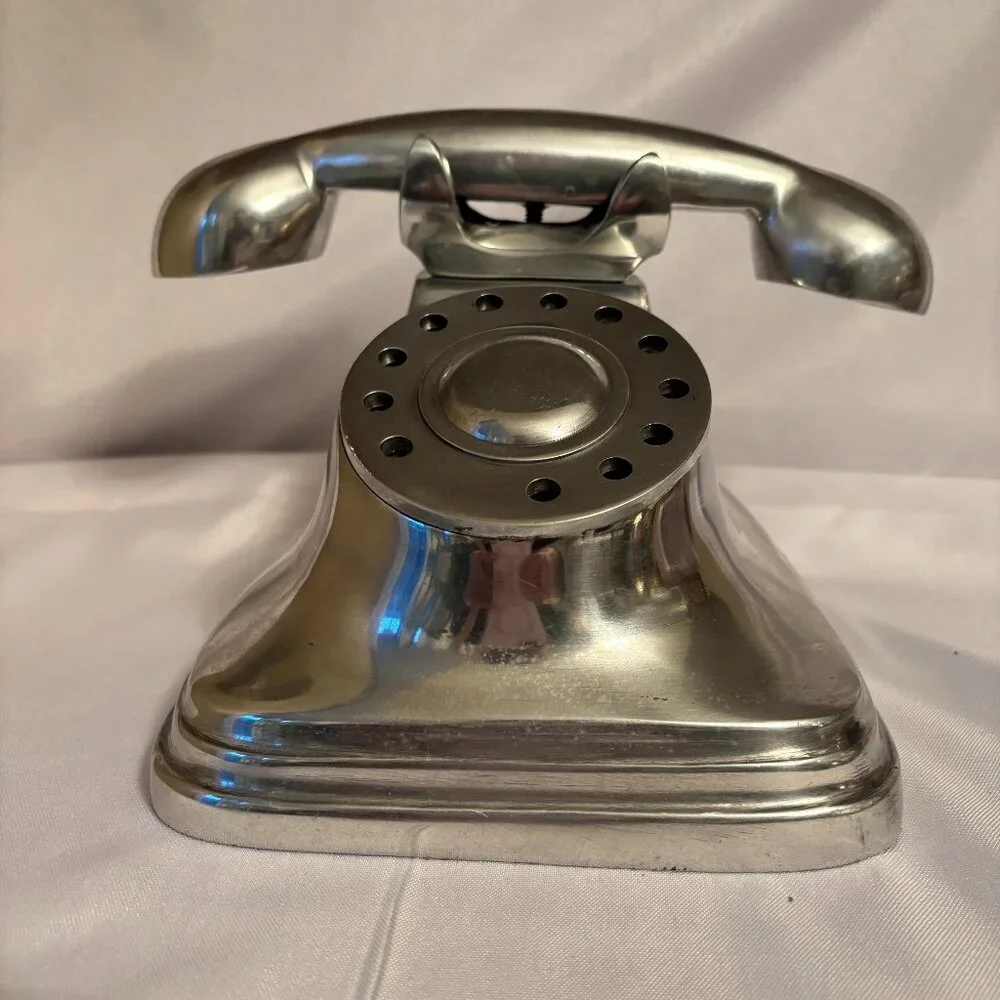 Z Gallerie Vintage Look Aluminum Telephone